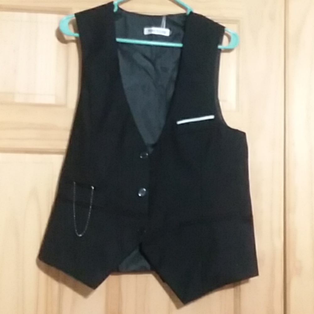 Han bang NWT Black Suit Vest